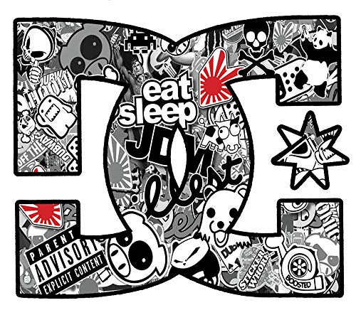 Biomar Labs 2 x PVC Autocollant Stickers Voiture Auto Moto Tuning DC Stickerbomb Sticker Bomb B 222