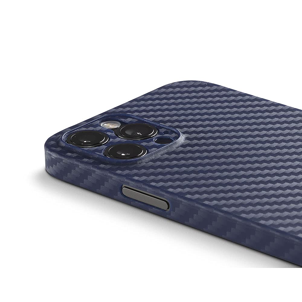 aiino Skin Case für iPhone 12 Pro, Blu Notte 12 Pro Cover mit Kohlefaser-Effekt, stoßfest und kratzfest, ultradünn - Image 2