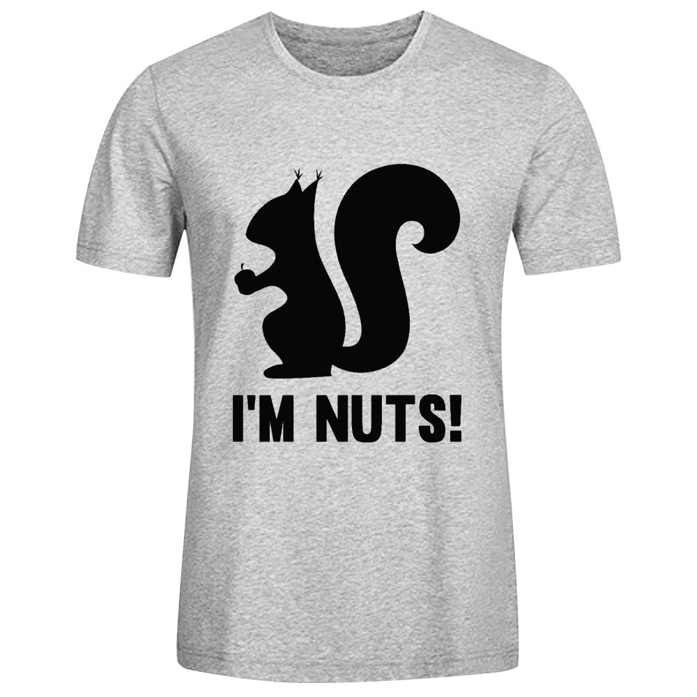FORERIC Im Nuts Tee For Men Grey