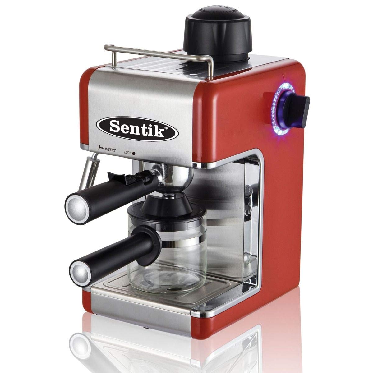 SmashingDealsDirect® Professional Espresso Cappuccino Coffee Machine for the Home or Office – Red