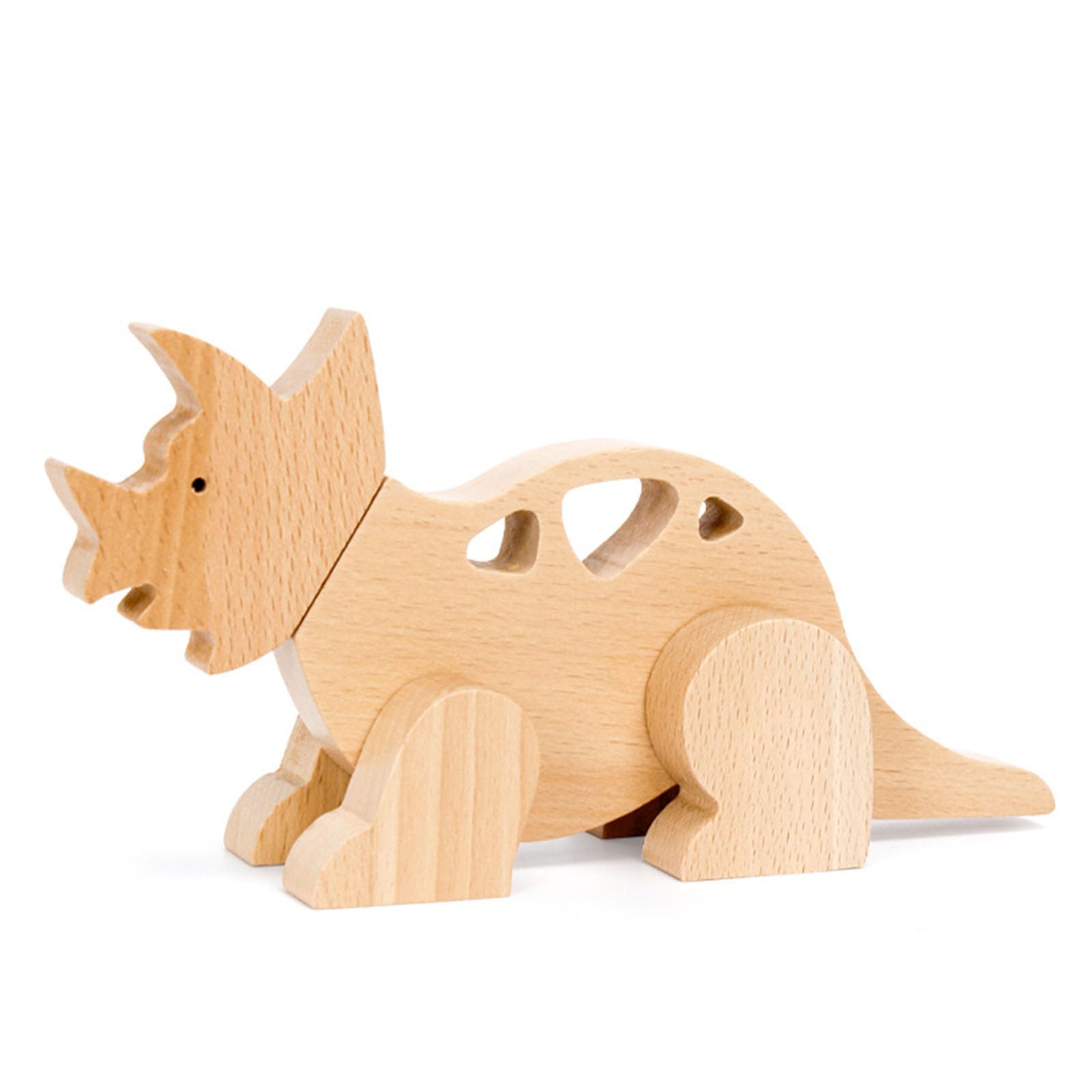 Drewniany magnetyczny dinozaur, zestaw do składania modelu dinozaura