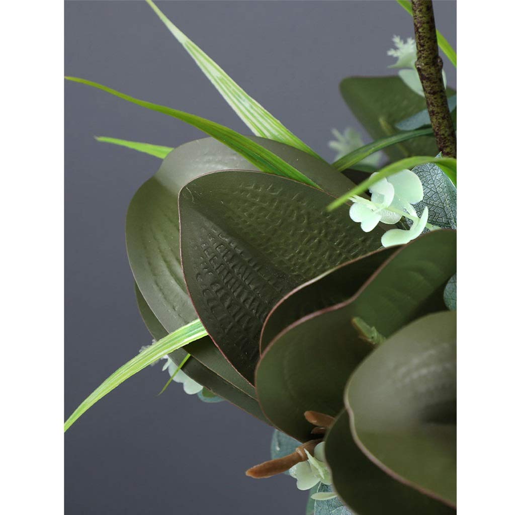 SDdPulse Künstliche Kunstblume, groß, künstliche Phalaenopsis-Blumenarrangement, künstliche Orchidee mit Keramikvase für Party, Heimdekoration, Zuhause, Büro, Küche, Schlafzimmer, Lila