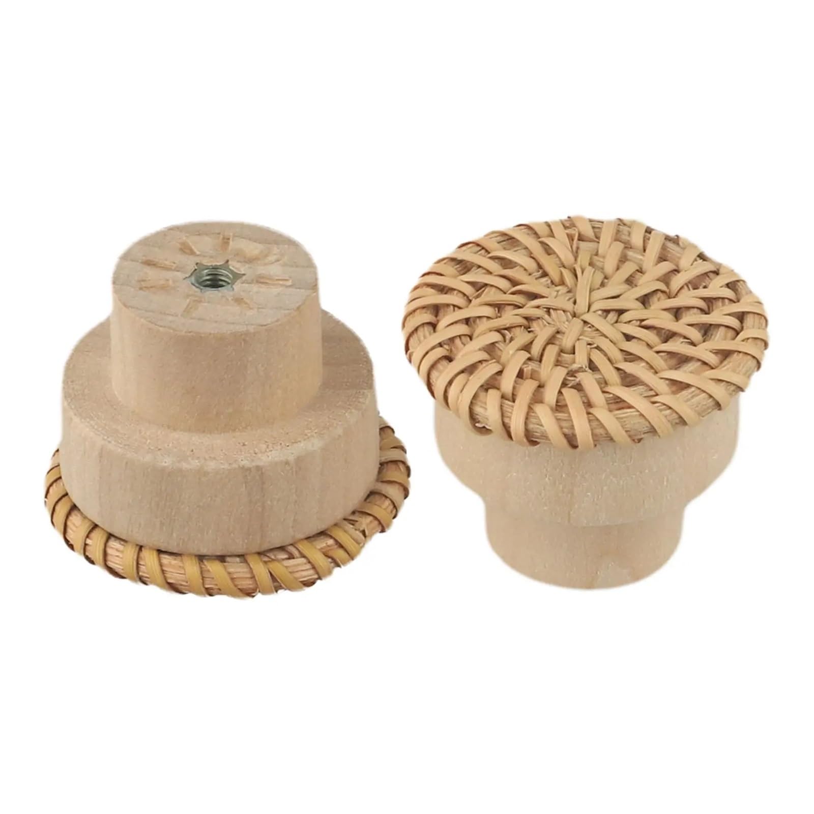 NHralpajj Rattan Cabinet Knobs