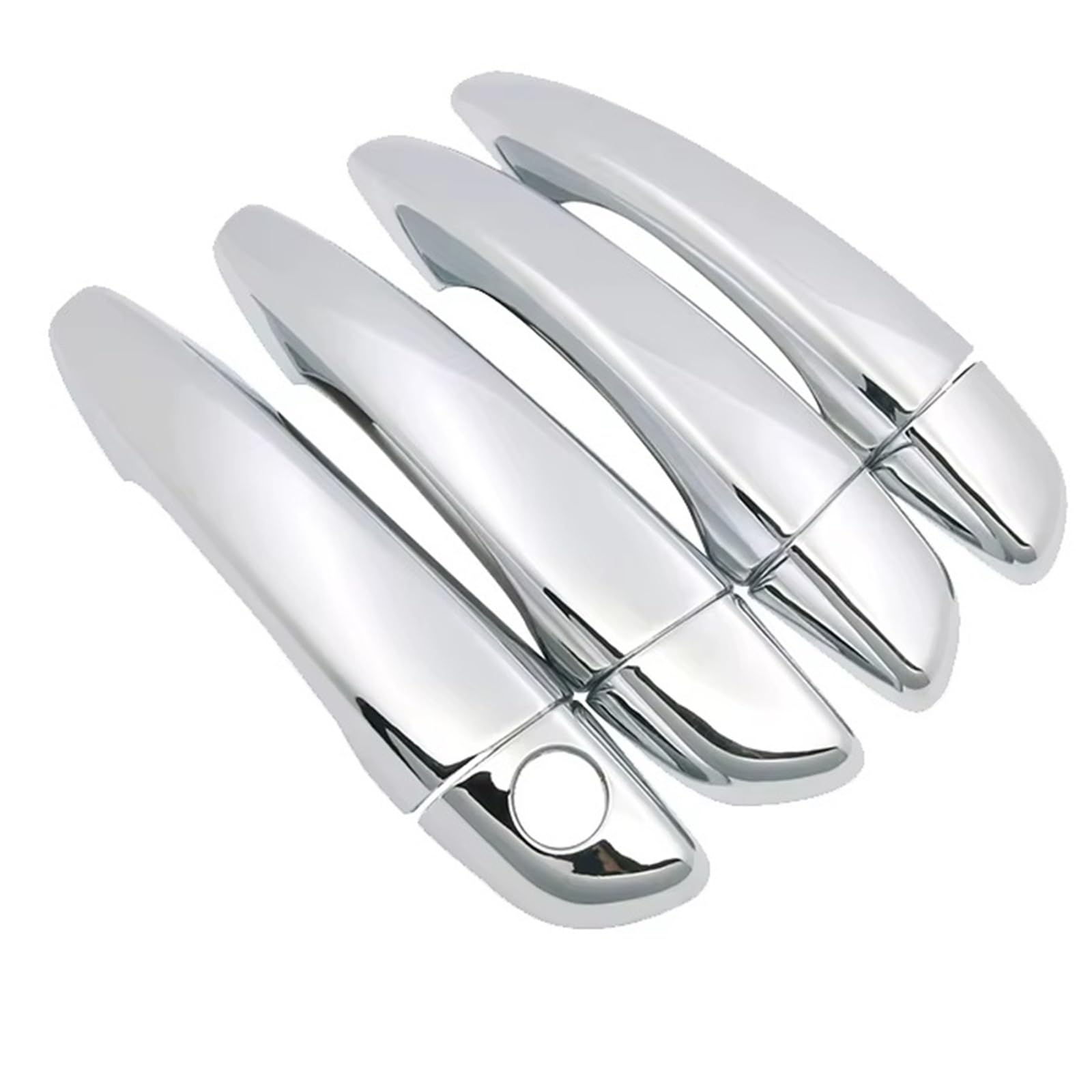 Cfdekoib Silver Exterior Door Handle Cover Car Exterior Door Handle Cover Compatible With Peugeot For 208 For P21 2020-2023 Cap Trim Frame Plus Extra Pair Set Accessories