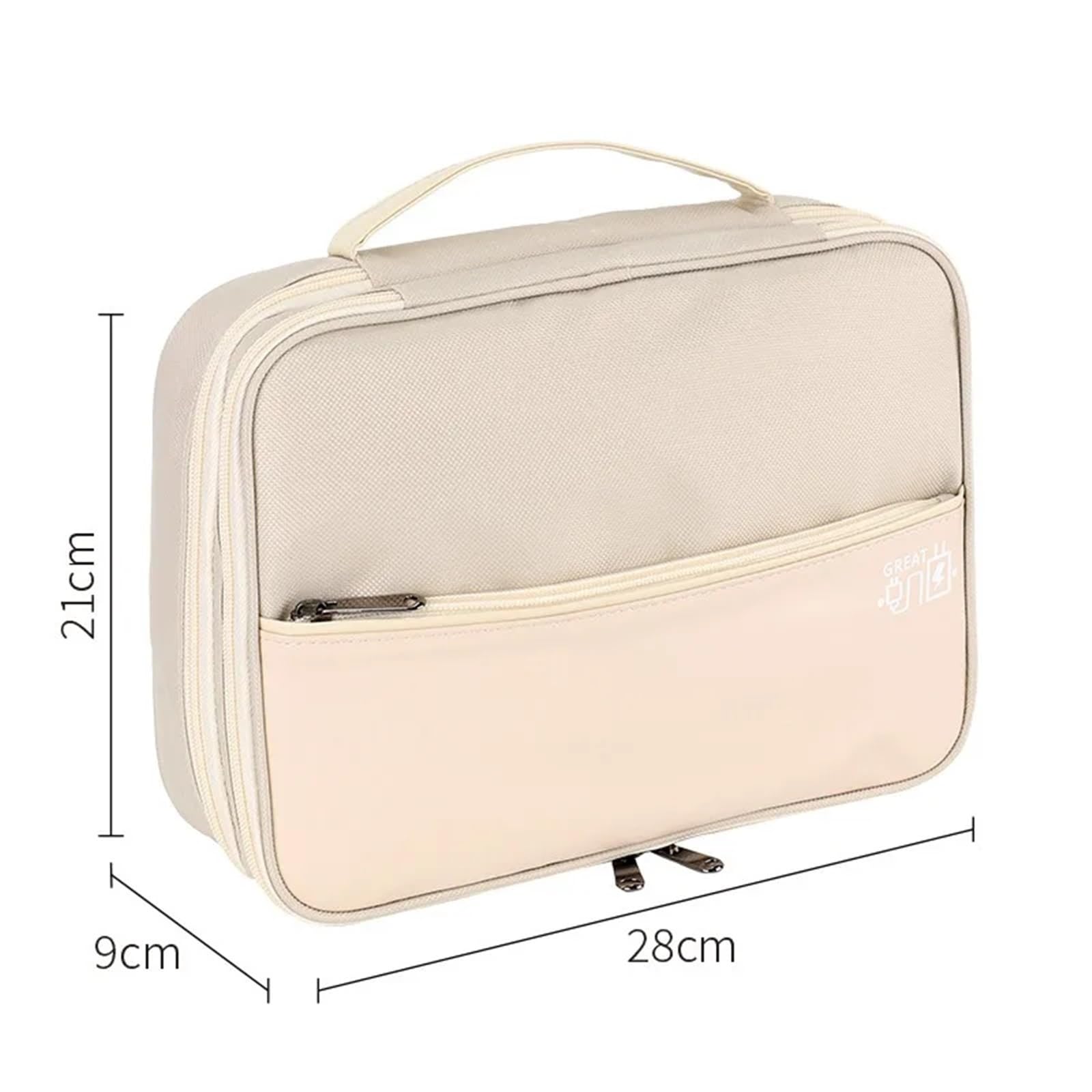 Sac Organisateur De CâBles Lot de 2 Housses Rangement Multifonctions Grande capacité for câbles données, Housse Protection for Disque Dur, boîtier Chargeur Multicouche pour CâBles(Color 3)