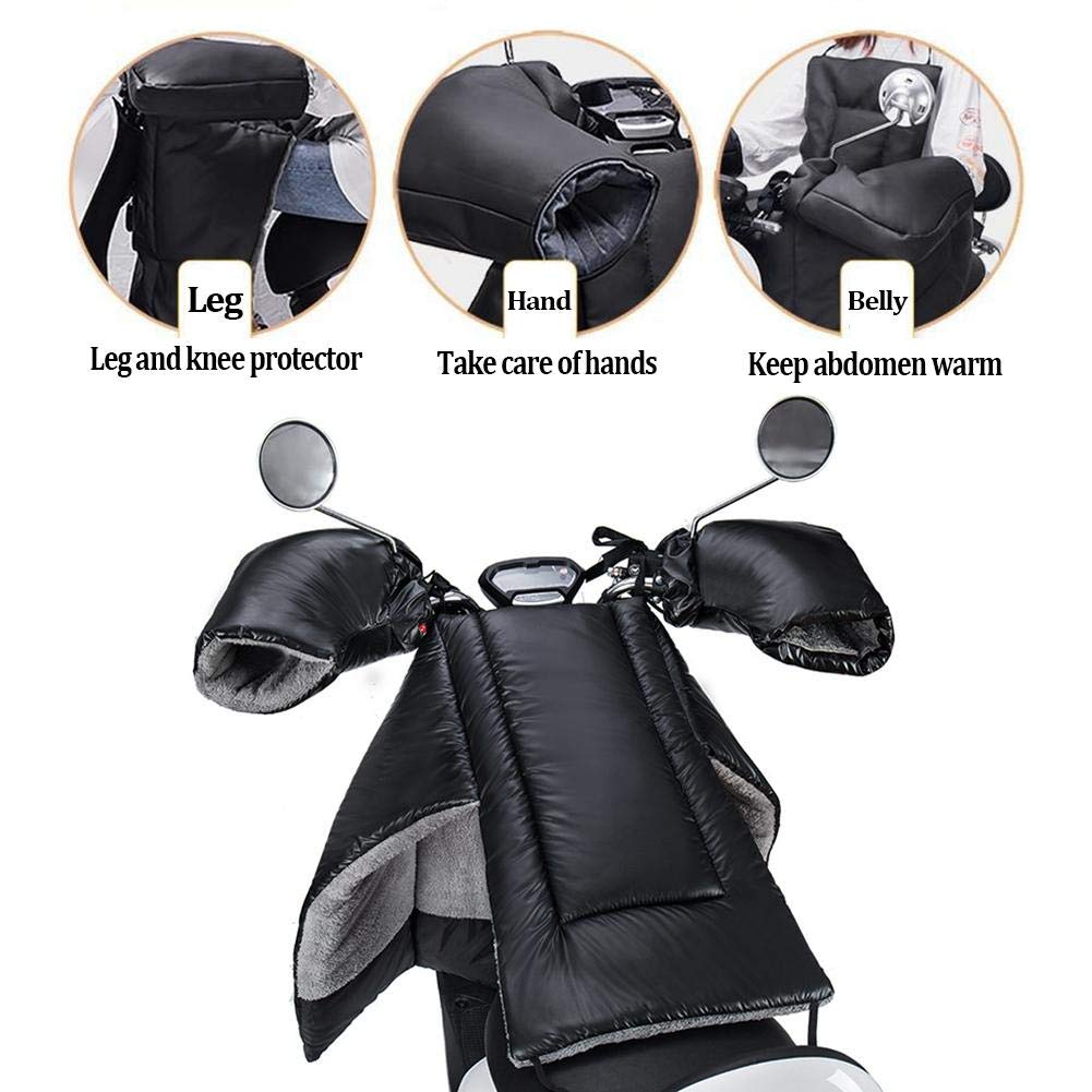 Tablier Scooter, Couvre Jambe Scooter Couverture de la Jambe Moto Couverture du Genou Heurt Protection imperméable Hiver Hiver Tablier résistant à Froid