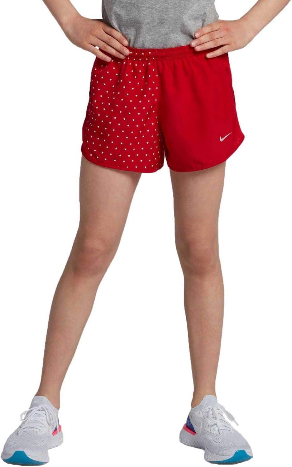 Nike Girls' Dri-fit Tempo Shorts X-Large University Red(ar0409-657)/White