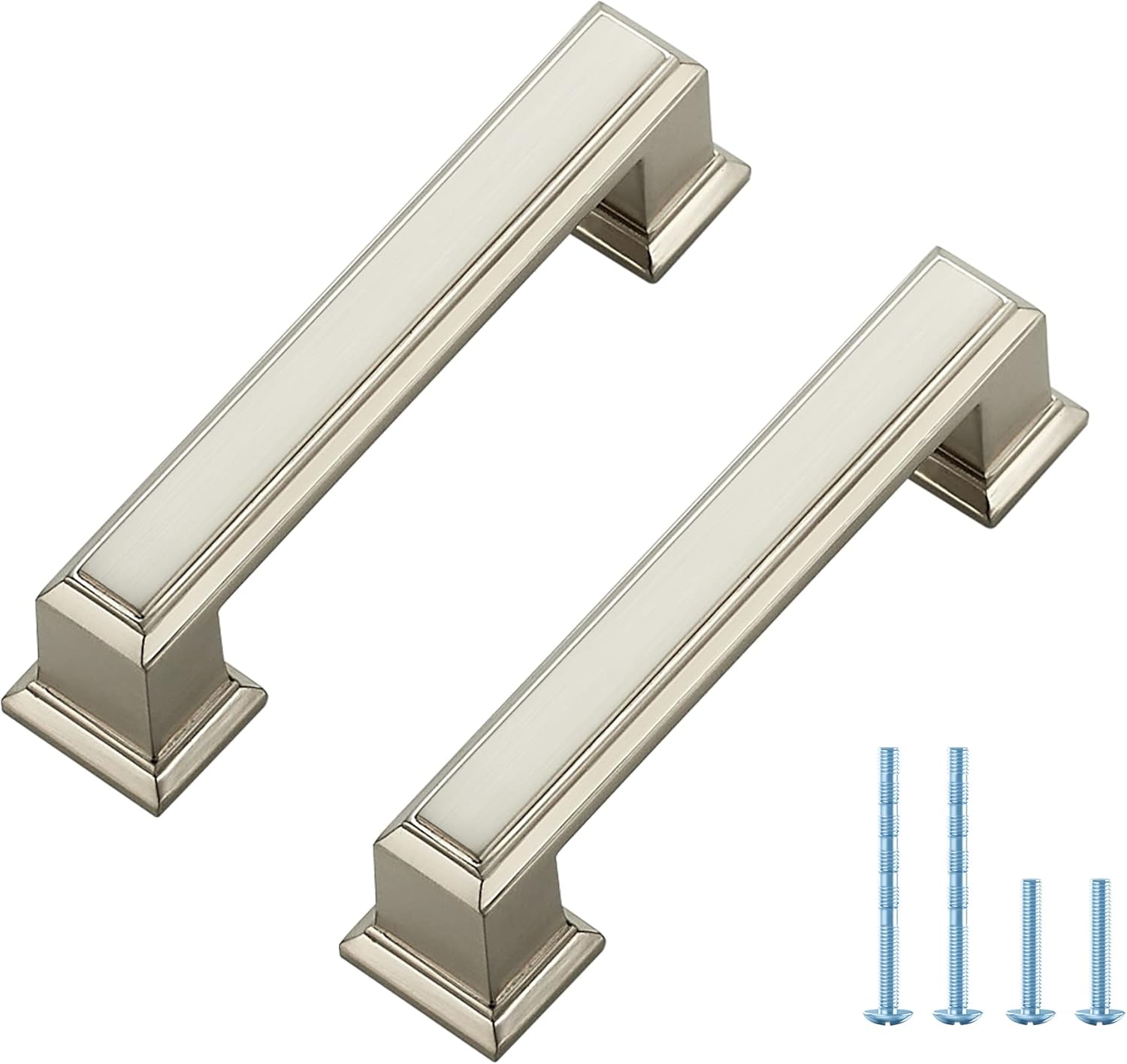 10 Pack Kitchen Pulls Square Drawer Pulls 3 Inch Hole Center