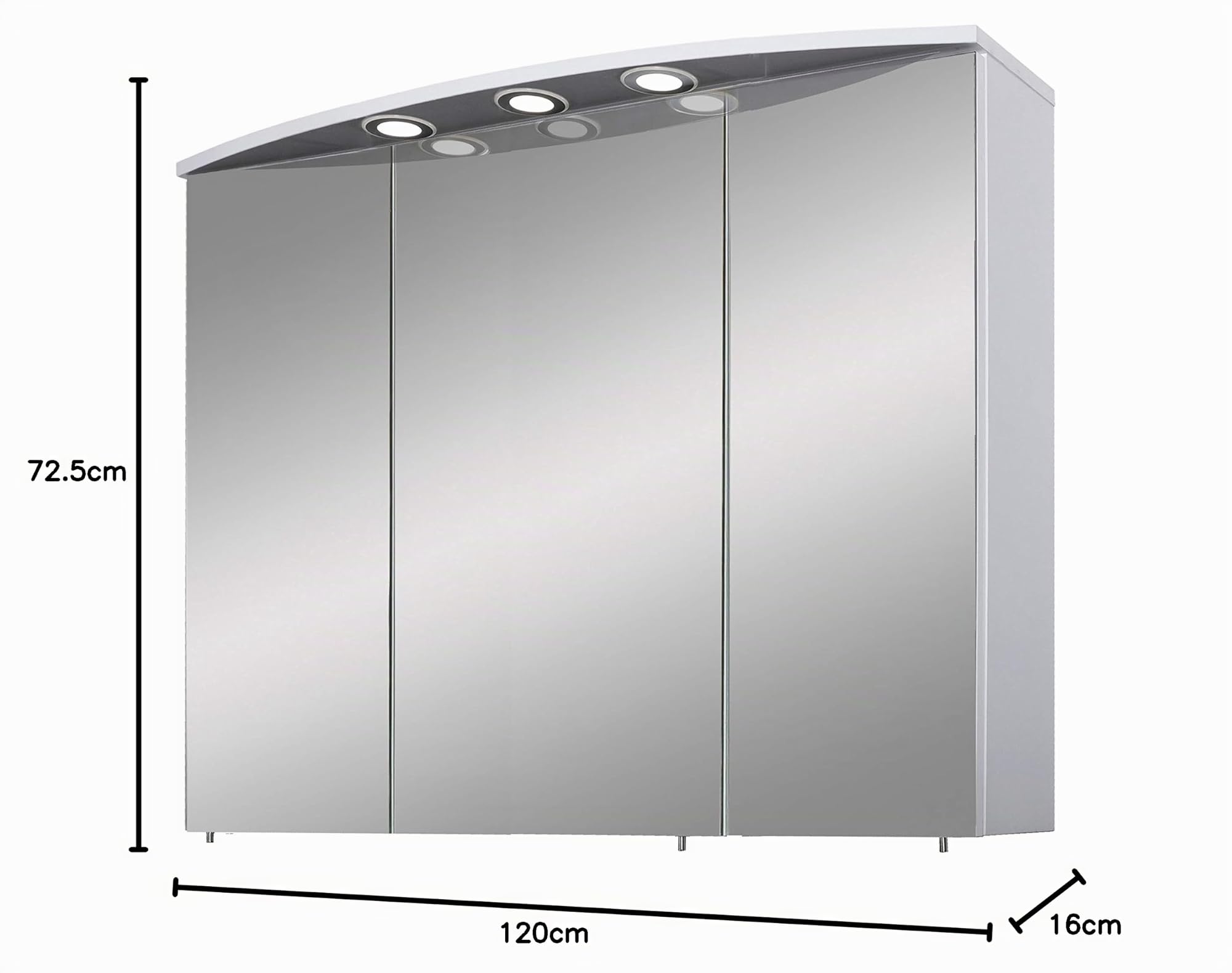 Schildmeyer Verona LED Armoire De Toilette avec Miroir, Largeur 120 cm