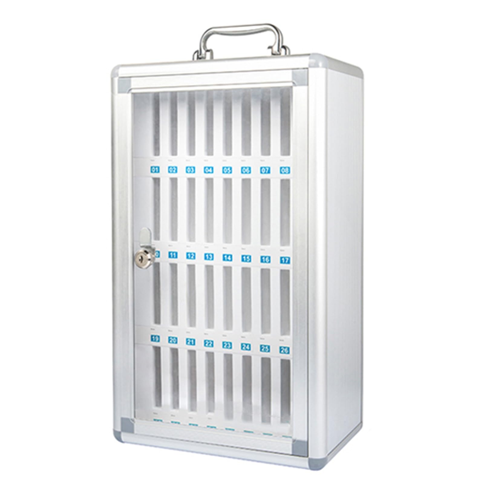 Armoire de rangement pour téléphone portable casier mural et organiseur en aluminium