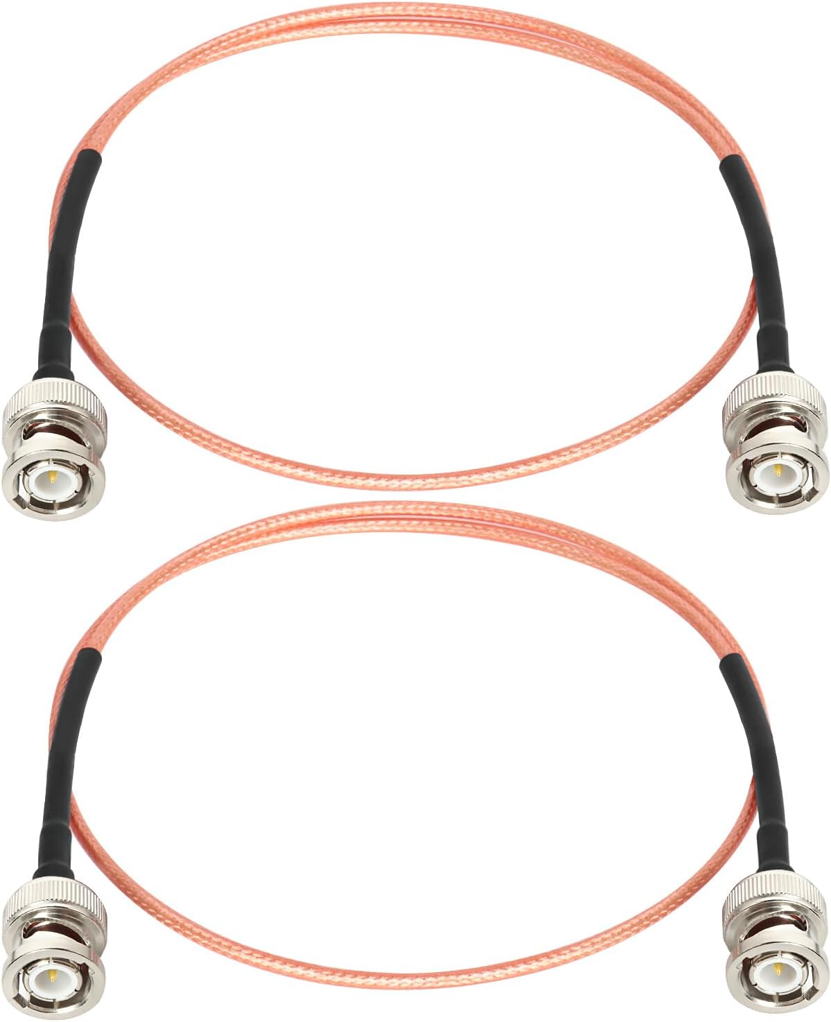 HangTon BNC a Microdot UNF 10-32 Cable coaxial RF para GRAS Mic Prueba de vibración Sensor Aceleración Medidor Transductor Acústico RG174 50 Ohm 3m