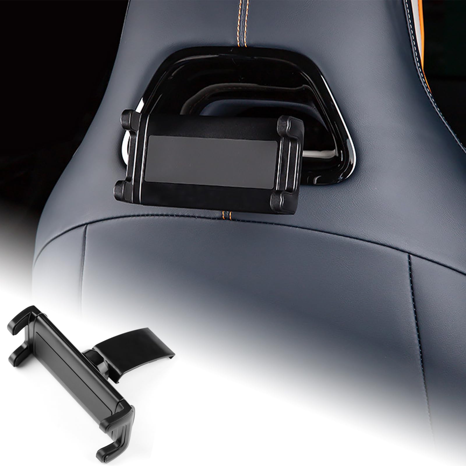 KUNGKIC Soporte para tablet de coche para BYD Seal U 2023-2025, soporte extensible para teléfono móvil, reposacabezas, rotación de 360°, soporte para reposacabezas de tablet