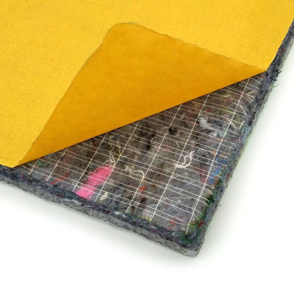 Isolation acoustique et thermique spéciale insonorisation (0,5 m x 1,2 m) - Isolation acoustique avec couverture autocollante et aluminium Antihumedades