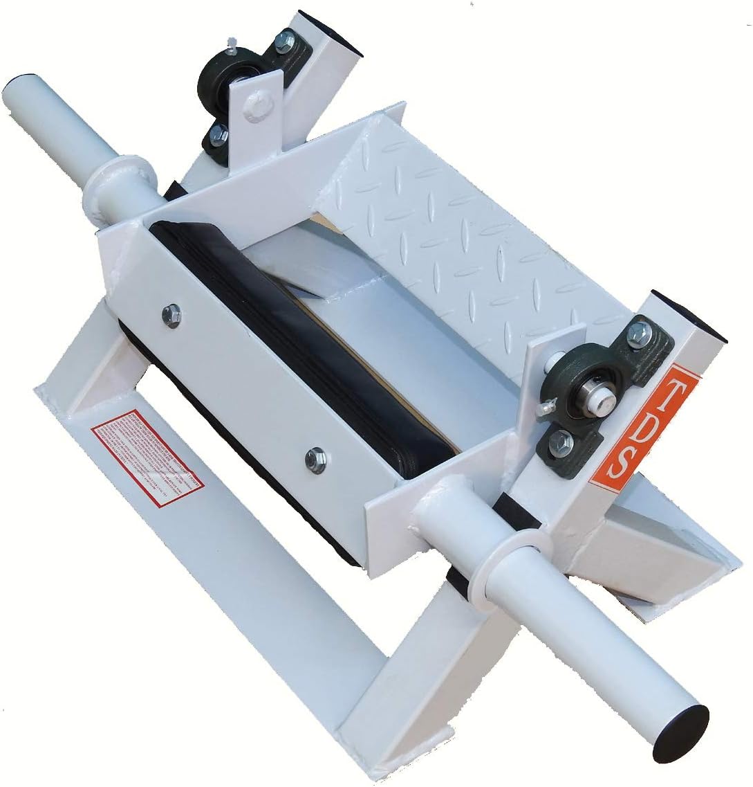 TDS Tibia Dorsi Calf Exercise Machine, Weight-based Resistance, White, 15"D x 35"W x 14"H, Olympic Plate Compatible