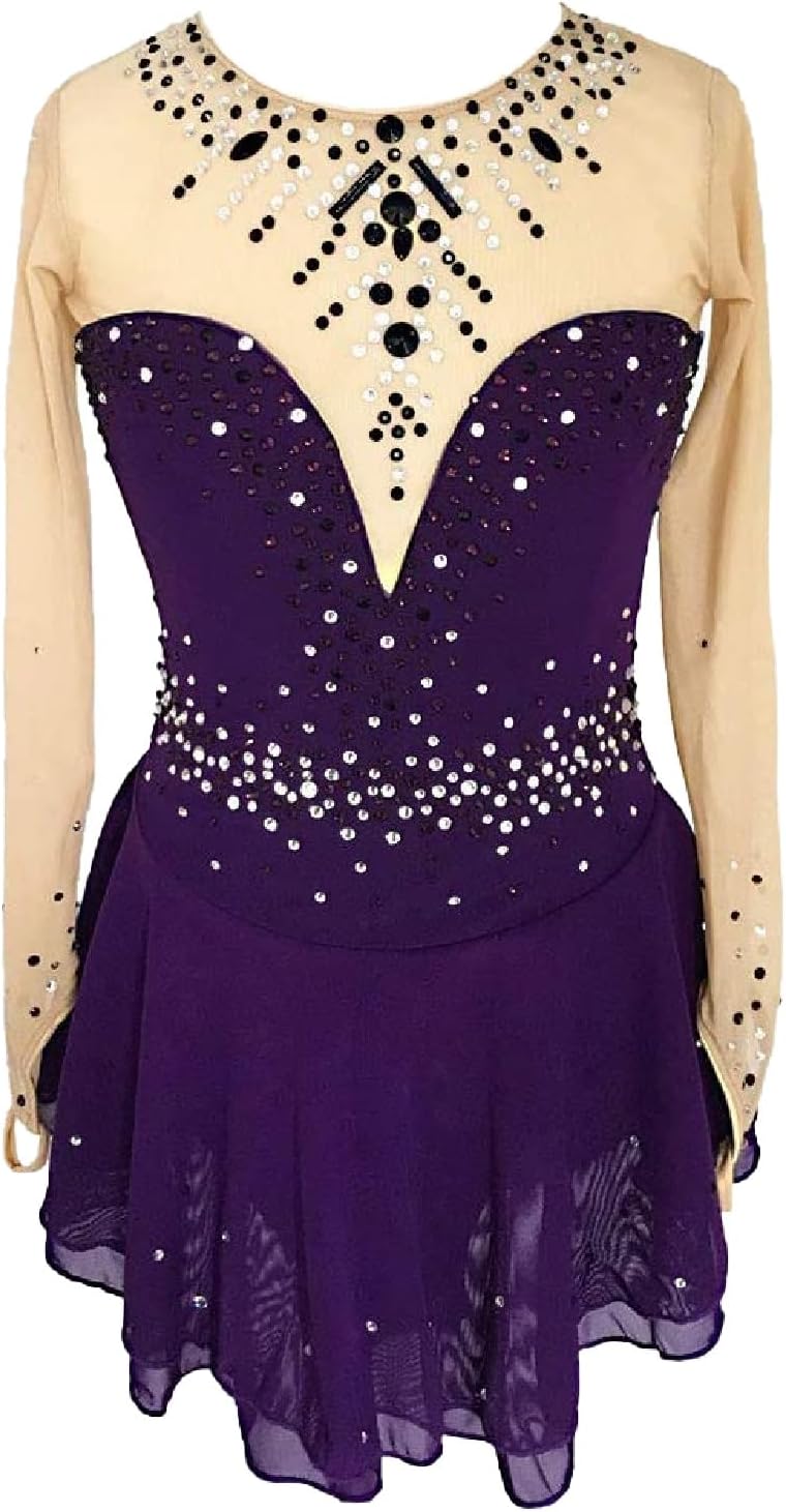 Figure Skating Clothing for Women and Girls Sport Costume Ice Roller Skating Dress