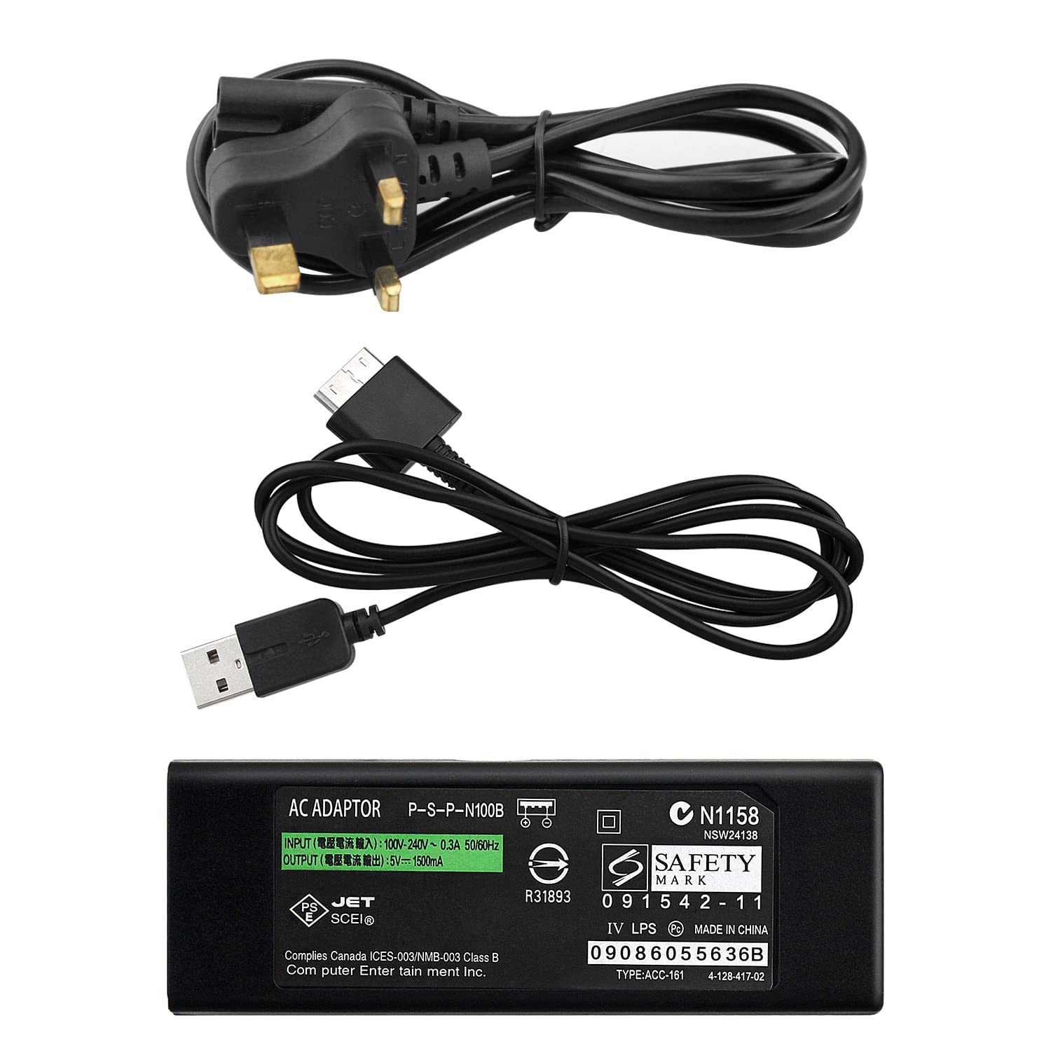 OSTENT UK AC Adapter Power Wall Home Charger Cable for Sony PSP GO PSP-N1000 Console