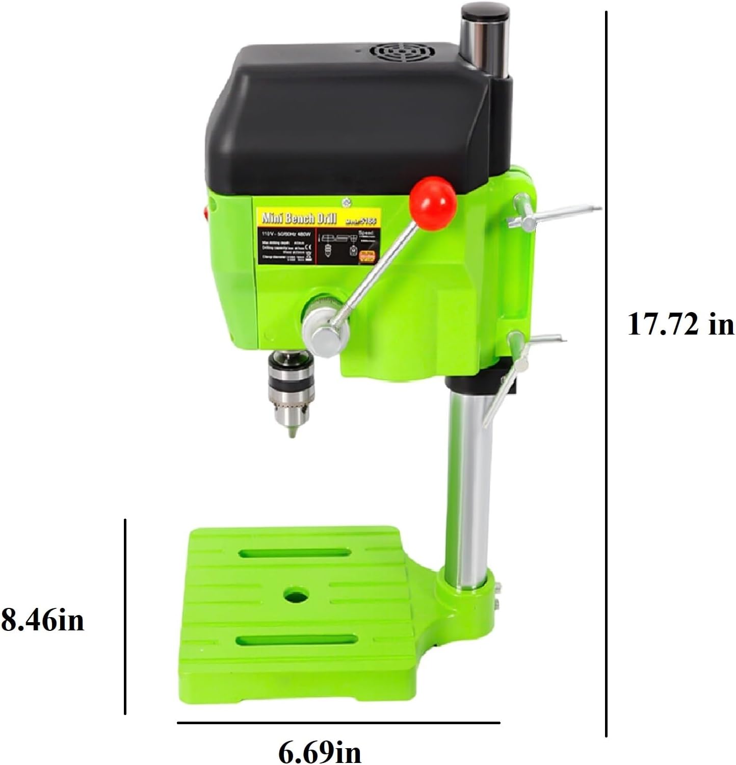 Mini Electric Bench Drill Press Stand Compact Portable Workbench Metal Drilling Repair Tool Expanding Drilling Machine DIY Tool 480W