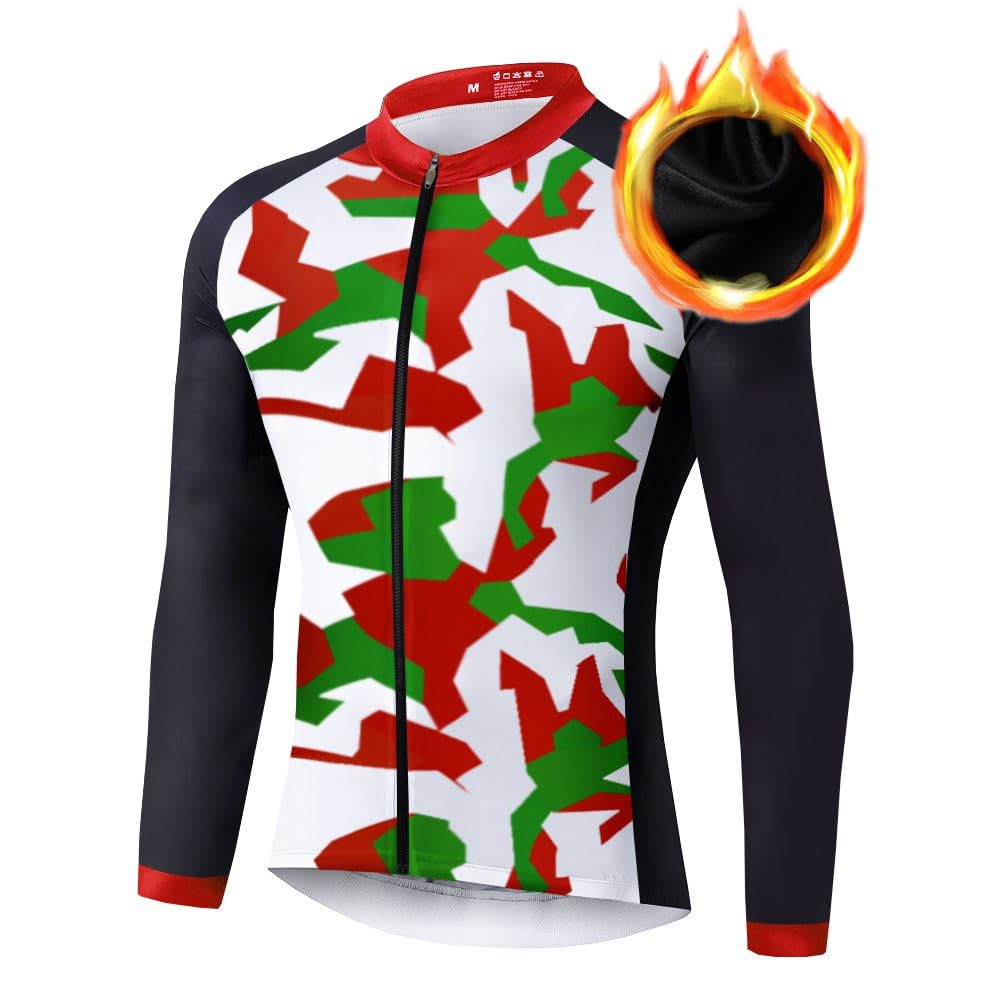 UGLY FROG Abbigliamento Magliette Set Inverno Termico Vello Antivento Maglia Lunga e Pantaloni Completo Ciclismo Uomo Invernale KXITCXHB14