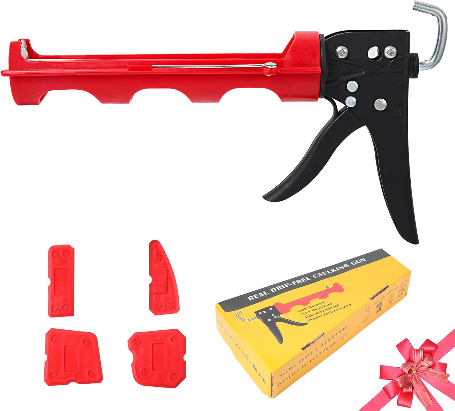 iLitLuk DripFree Caulking Gun Ratchet Rod Caulk Gun Applicator 151