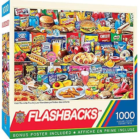 MasterPieces - 1000 Piece Jigsaw Puzzle, Kids Favorite Foods, Fun for Adults, Family, Kids, Non-Glare Finish, 19.25" x 26.75" Cover