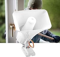 Vista 8 de Electronic Alarm Siren Horn 150dB Indoor/Outdoor Security Siren DC 12V for Home Security System - White