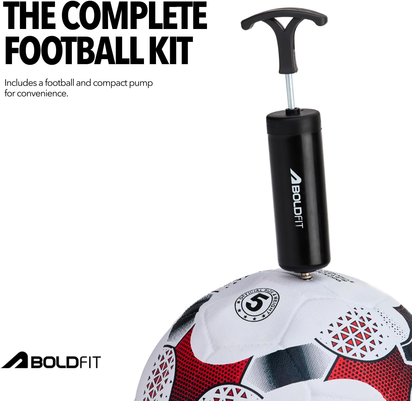 Boldfit Blaze Football Practise Foot Ball Training Match Football Size 5 Original for All Ages Group Rubber Moulded Standard Sports Foot Ball for Ground, Grass, Turf