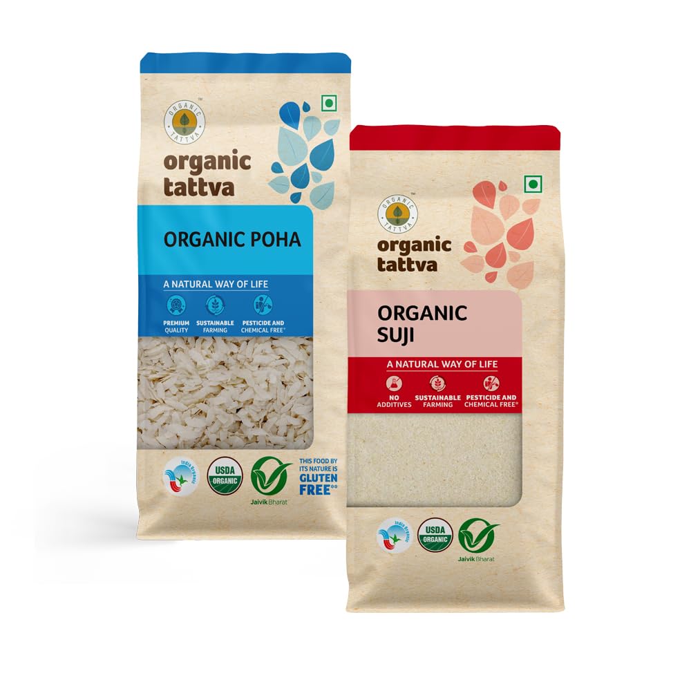 See full amazon price history chart for Organic Tattva, Organic Healthy Breakfast Combo Pack (Organic Gluten Free White Poha and Organic Suji), 1 Kg (500 gram Each) Organic Tattva, Organic Healthy Breakfast Combo Pack (Organic Gluten Free White Poha and Organic Suji), 1 Kg (500 gram Each) (B09PGC9MJG) Amazon Price History, Amazon Price Tracker