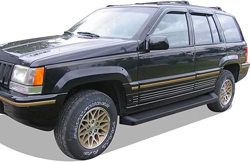 Miniatura 6 de APS Estribos (barras nerf barras de escalón lateral) compatibles con Jeep Grand Cherokee 1994-1998 Laredo solamente (estilo de estribo con