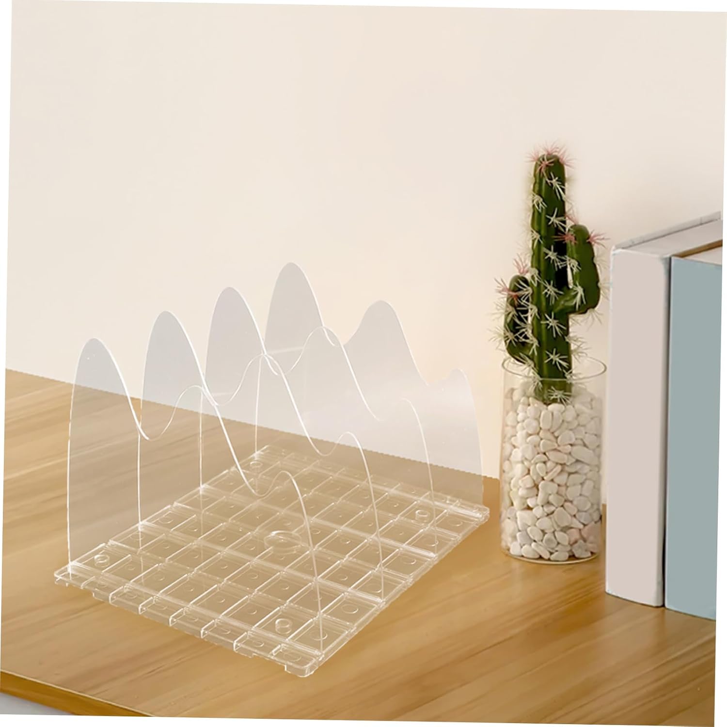 VALICLUD Multi Compartment Purse Storage Organizer Adjustable Plastic Shelf Dividers for Closet Clear Handbag and File Organizer Design for Tidy Spaces