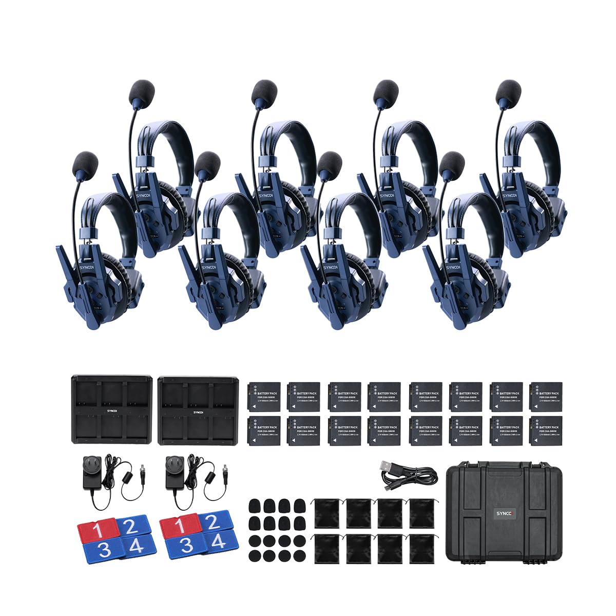 Amazon.com: SYNCO Xtalk Master8 Wireless Intercom Headset System