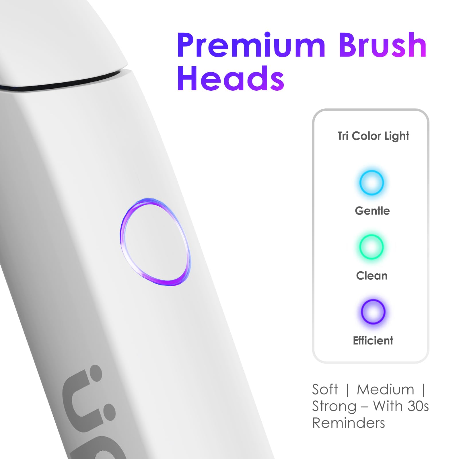 Spazzolino elettrico portatile da viaggio Sonic spazzolino da denti con custodia protettiva USB-C ricaricabile, setole neutre comfort, impermeabile, timer intelligente, compatto per uso quotidiano