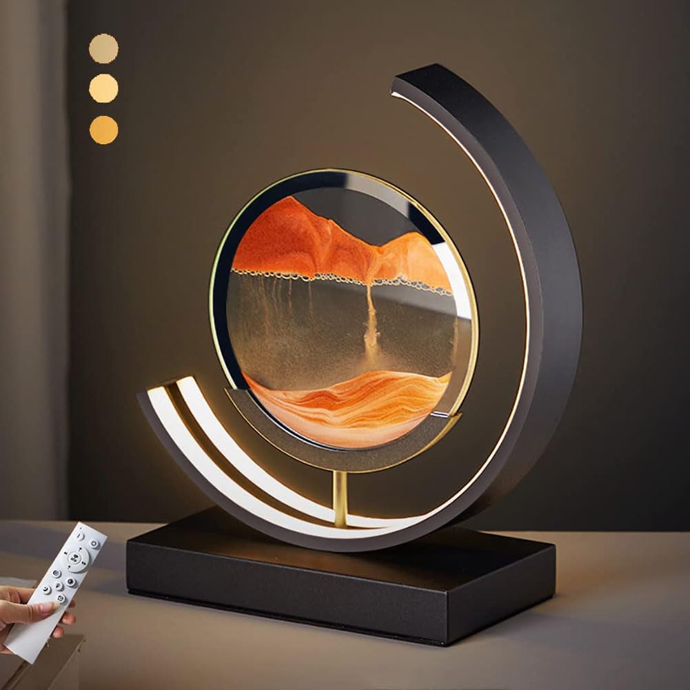 Fließende Sandmalerei, 3d-naturlandschaft, Dynamische Kunst, Sandmalerei, Rundes 3d-tiefseesandgemälde Aus Glas, Künstlerische Sandlandschaft Für Zuhause, Ornament, Desktop-kunst, Bücherregale, Dekora