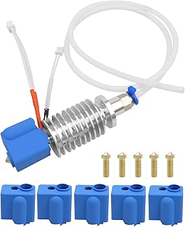 3D Printer Extruder Hotend Kit Fit for Anycubic Kobra Max, 3D Printer Assembled Hotend Print Head with 5 PCS Silicone Sock and 0.4mm Nozzle