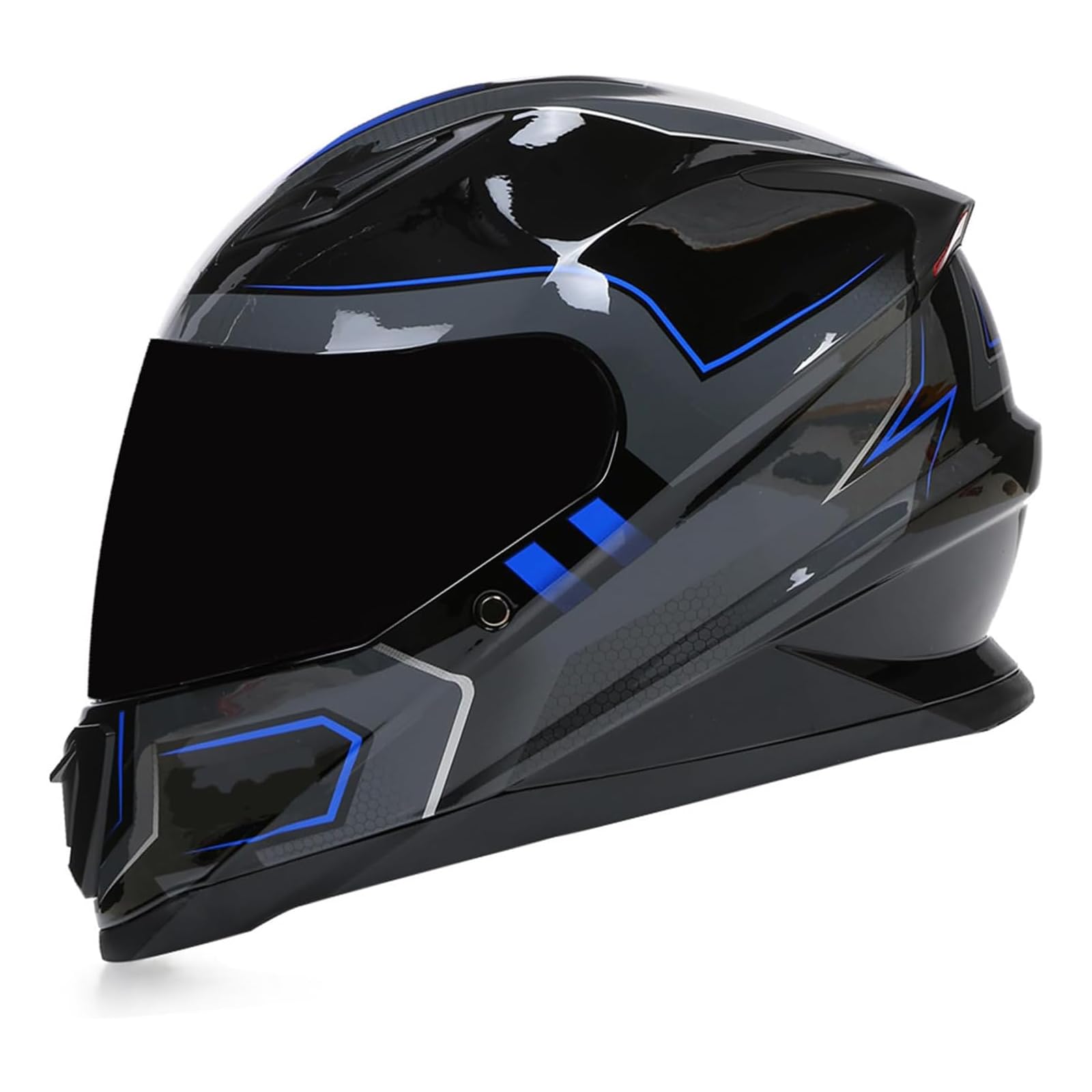 Casco Moto Integrale, Casco Moto per Uomo E Donna Casco Integrale Omologato DOT/ECE, Casco Moto da Strada con Visiera Casco Moto