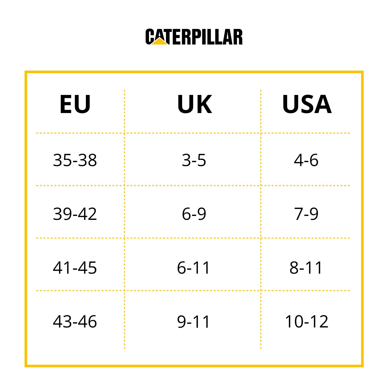 Caterpillar 6 Paia Calze Sneaker Lavoro - Punta Tallone Rinforzati - Supporto Arco Plantare - Cotone