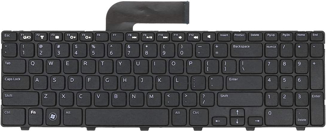 Laptop Replacement Keyboard for Dell Inspiron 15R Ins15RD-2528 2728 2428 M501Z M5110 M511R N5110 New US Layout Black,15R M5110 N5110