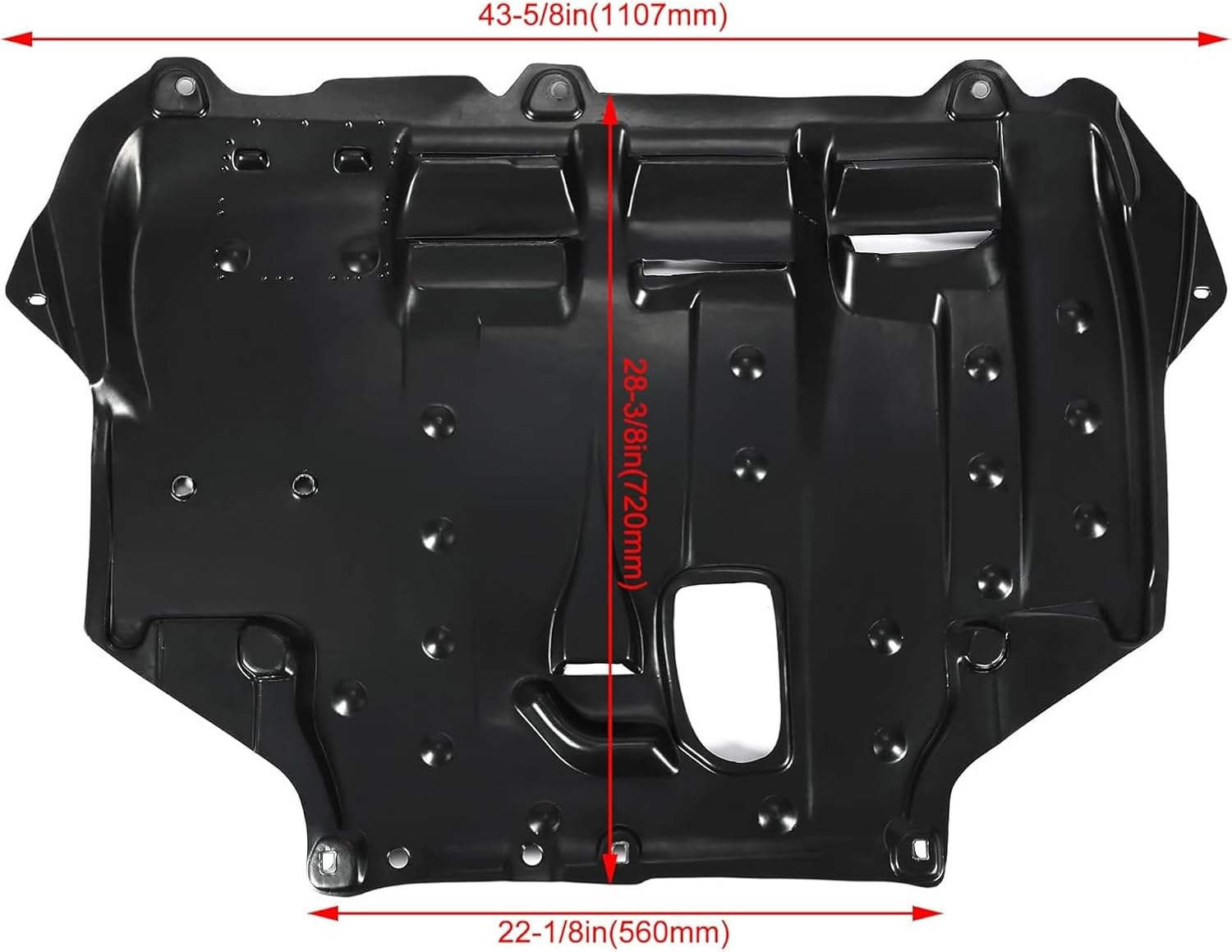 Kojem Engine Splash Shield Compatible with 2012-2019 Ford Focus 2013-2018 Ford C-Max Replacement for AV6Z6P013A, FO1228121, 12450414