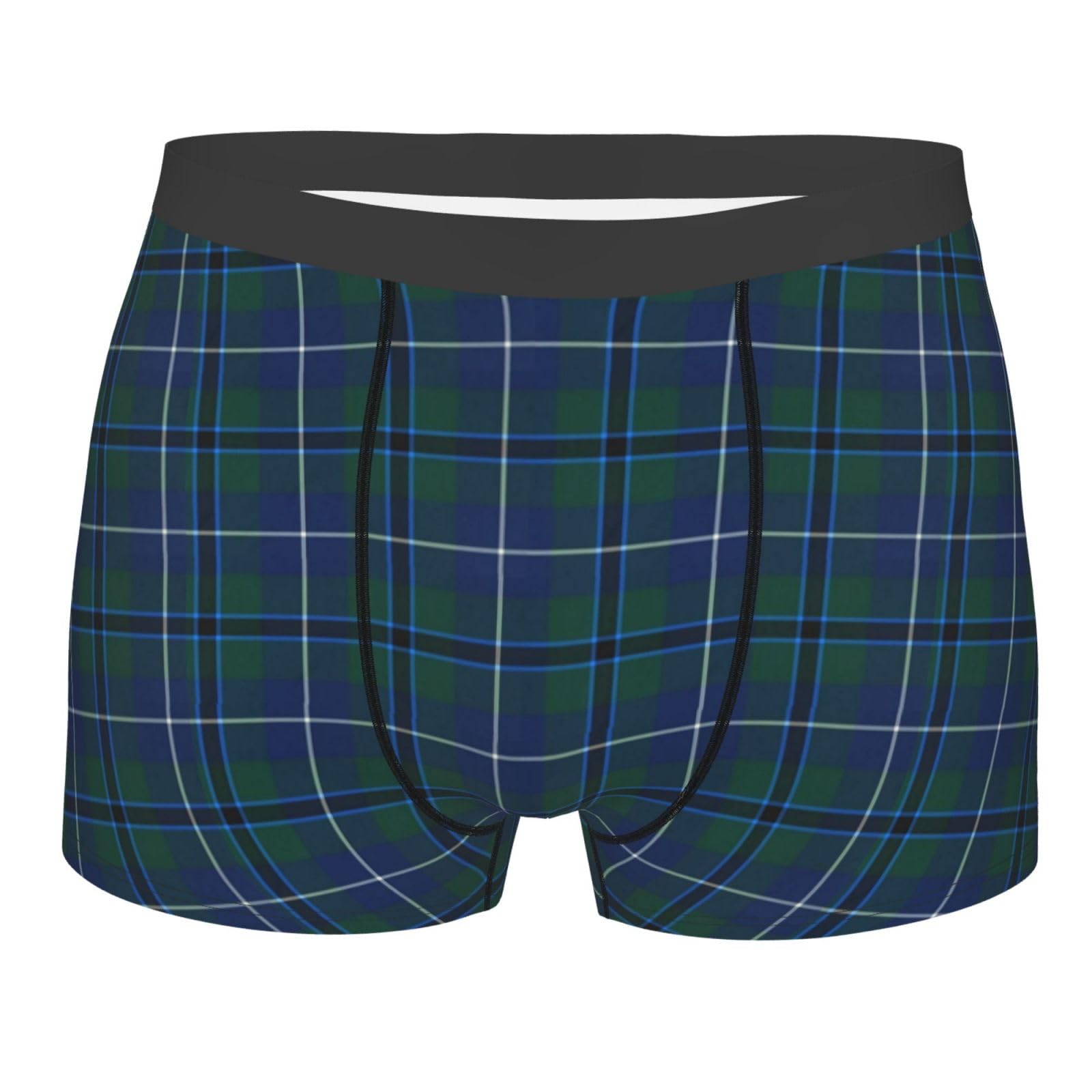 FWJZDSP Douglas Modern Clan Tartan Men's Underwear Stretchy Soft Fitted Boxer Briefs for Men