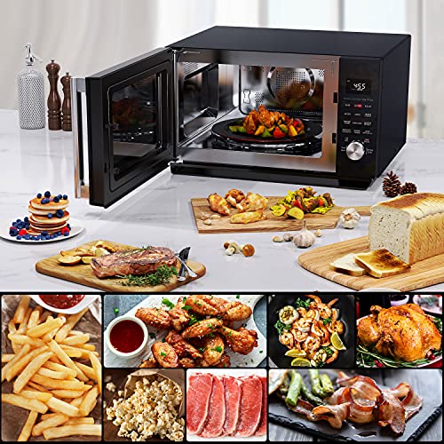 Galanz Gswwa16Bksa10 3-In-1 Speedwave With Totalfry 360, Microwave, Air Fryer, Convection Oven With Combi-Speed Cooking, 1.6 Cu.ft/ 1000W, Black #TOP5