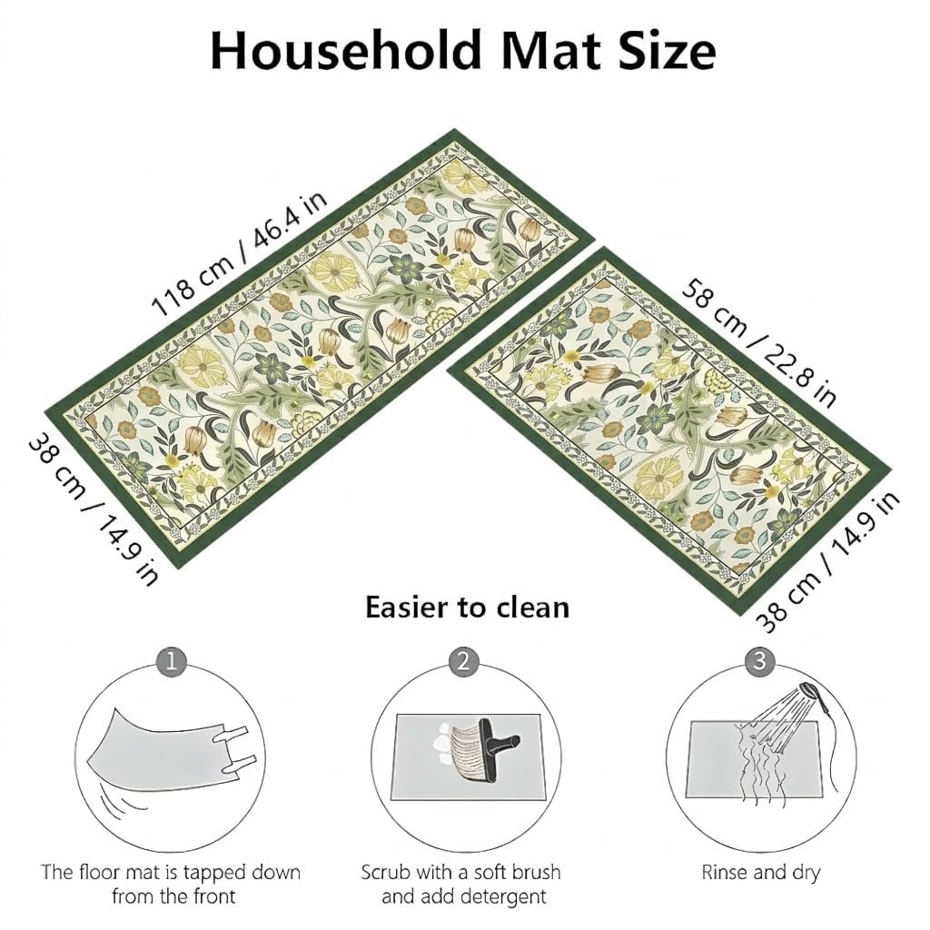 Roslen Kitchen Mats - Waterproof & Anti-Fatigue -2