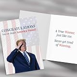 Trump Congratulations Card – Hilarious Political Greeting for Patriots, MAGA Fans & Conservatives – Funny Gift for Him or Her – 5x7 with Envelope