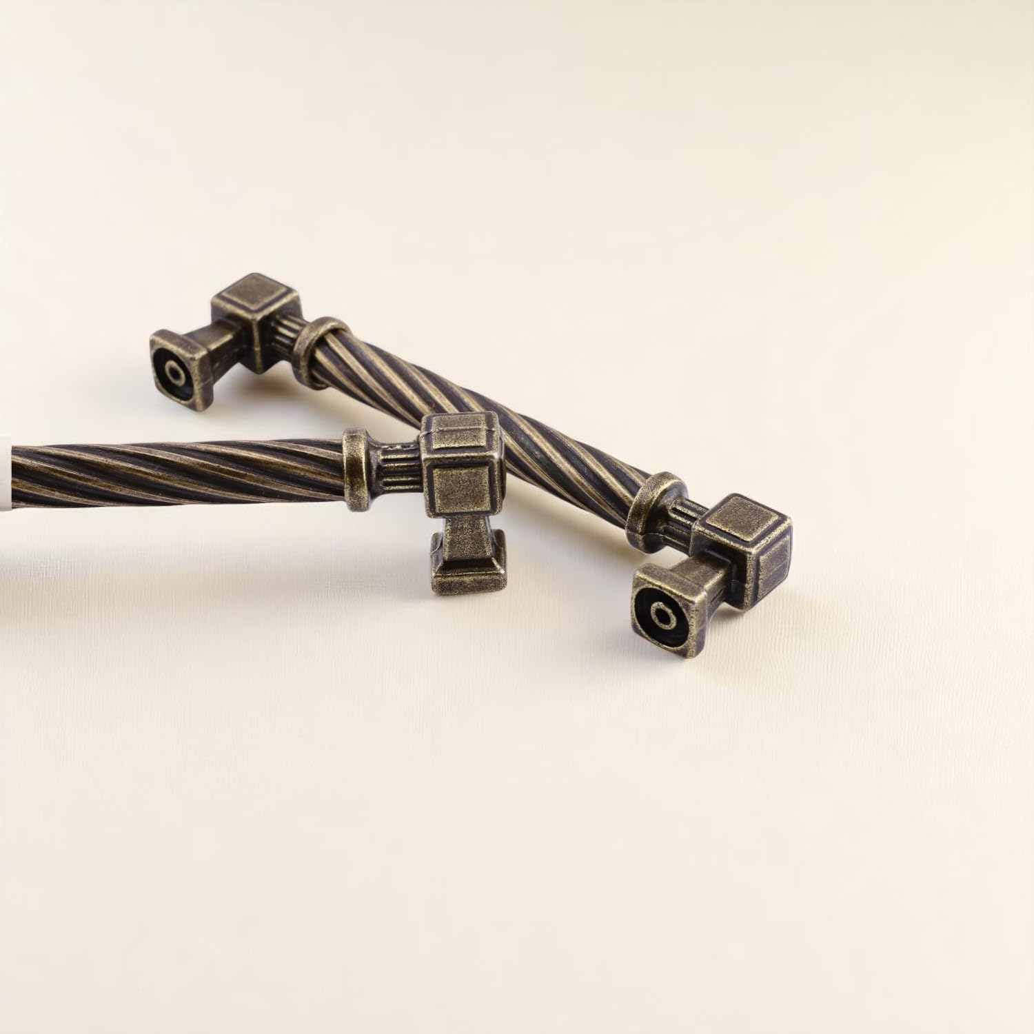 Burma Antik Sarı Eskitme Metal Kulp 160 mm Mobilya Çekmece Mutfak Dolabı Dolap Modern Kapak Kulpları