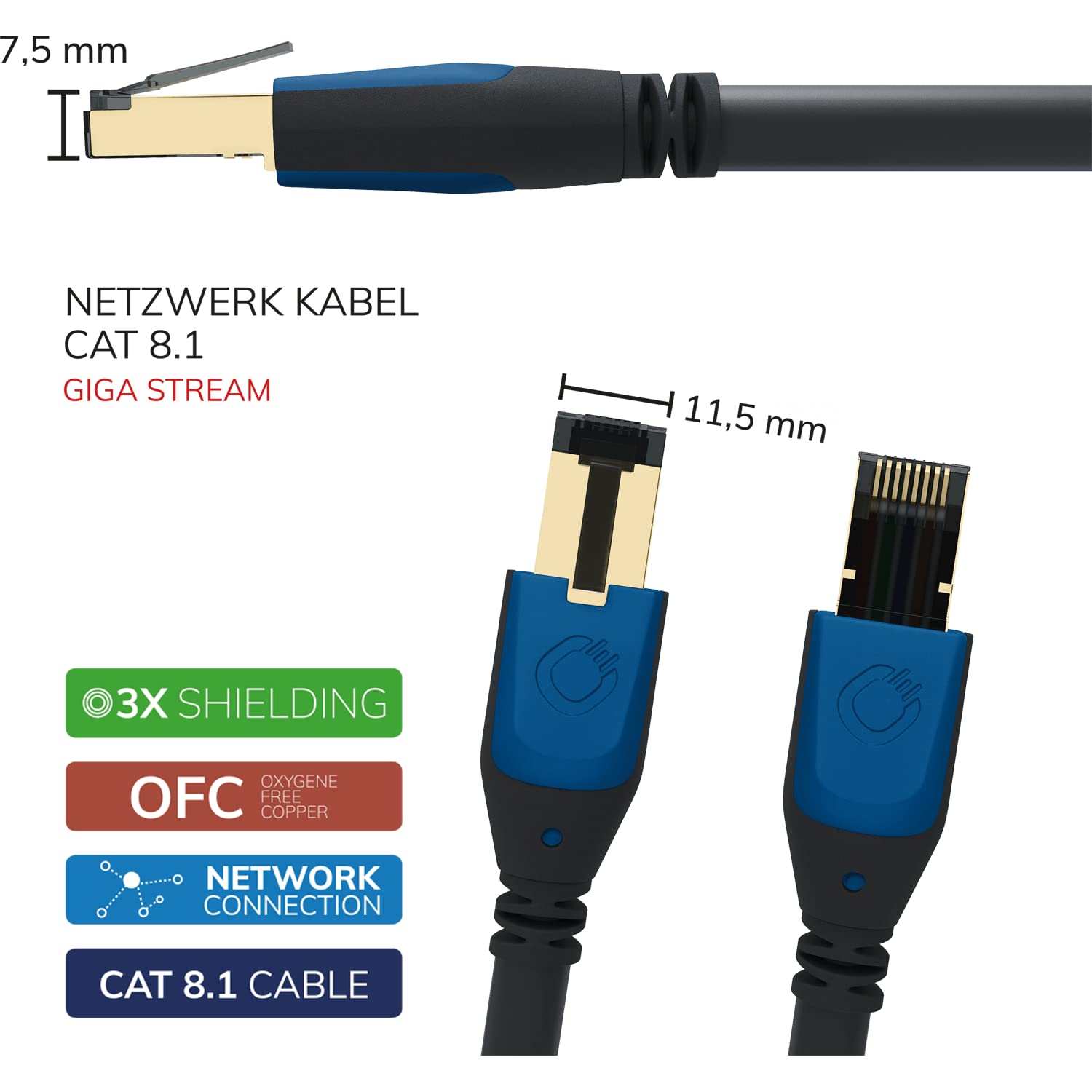 Oehlbach GIGA STREAM CAT 8.1 CABLE 20 m