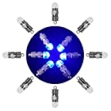 SumDirect Pack of 12/30/50/100 Colorful LED Mini Non-Blinking Lights for Paper Lanterns Balloons Floral Wedding Halloween Christmas Party Decoration Centerpieces (12, Blue)