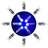 SumDirect Pack of 12/30/50/100 Colorful LED Mini Non-Blinking Lights for Paper Lanterns Balloons Floral Wedding Halloween Christmas Party Decoration Centerpieces (12, Blue)