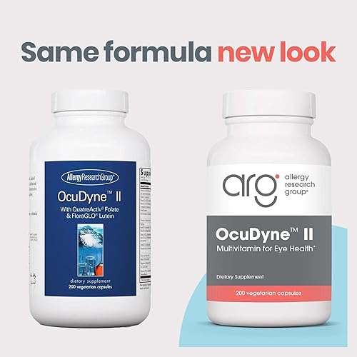 Miniatura 2 de Allergy Research Group OcuDyne II Suplemento – Vitaminas de apoyo ocular para la visión, salud ocular para adultos, apoyo de la visión, fórmula