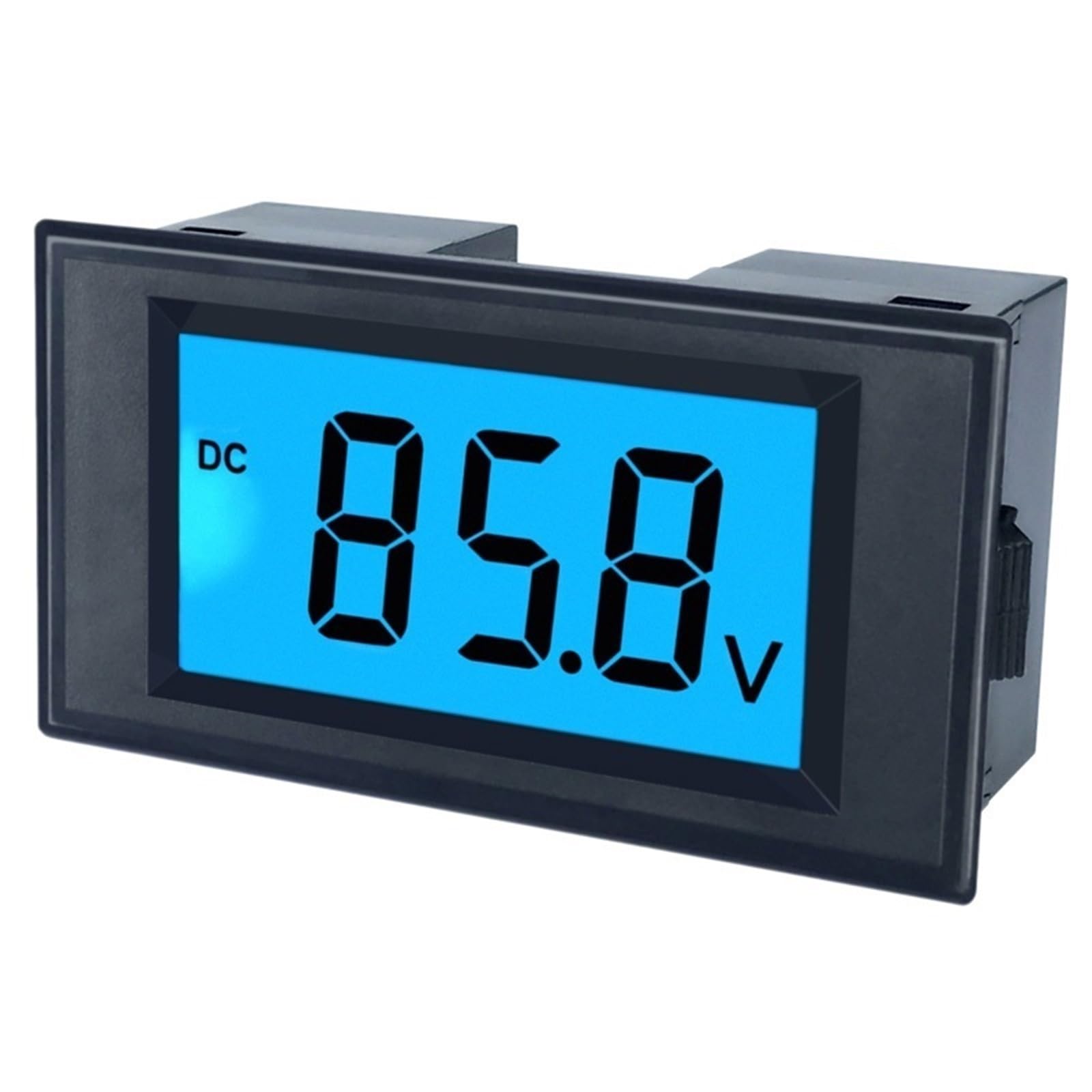 Voltmètre DC20-80V avec écran LCD rétroéclairé et anti-inverse