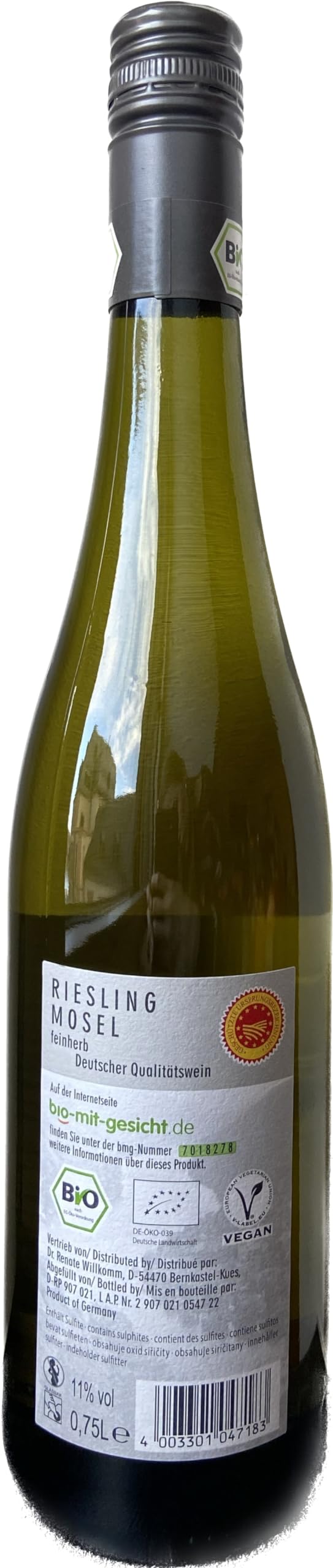 Bio mit Gesicht Riesling Weißwein (6 x 0,75l)