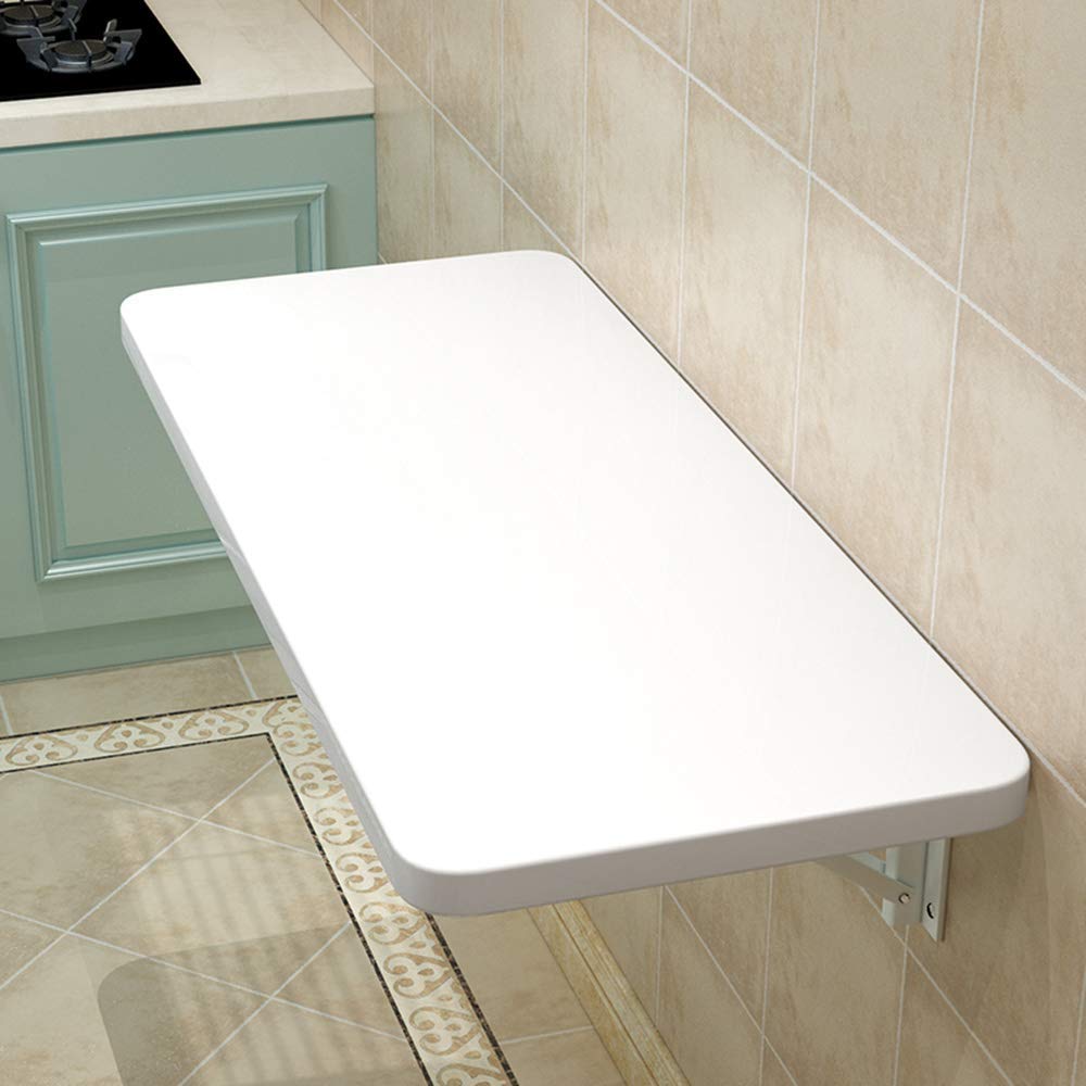 Table de bureau murale pour ordinateur LUNEZY le meuble rabattable gain de place