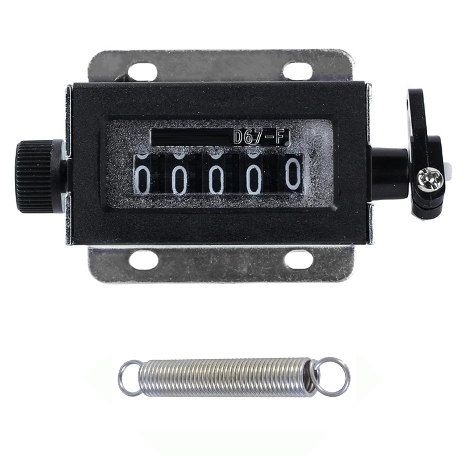 Hdoytxxm Five Sizes 5 Digit / 6 Digit Manual Counter Hand Counters 0-99999/0-999999 Mechanical Resettable Pull Strokes Clickers Manual Operate Production Line
